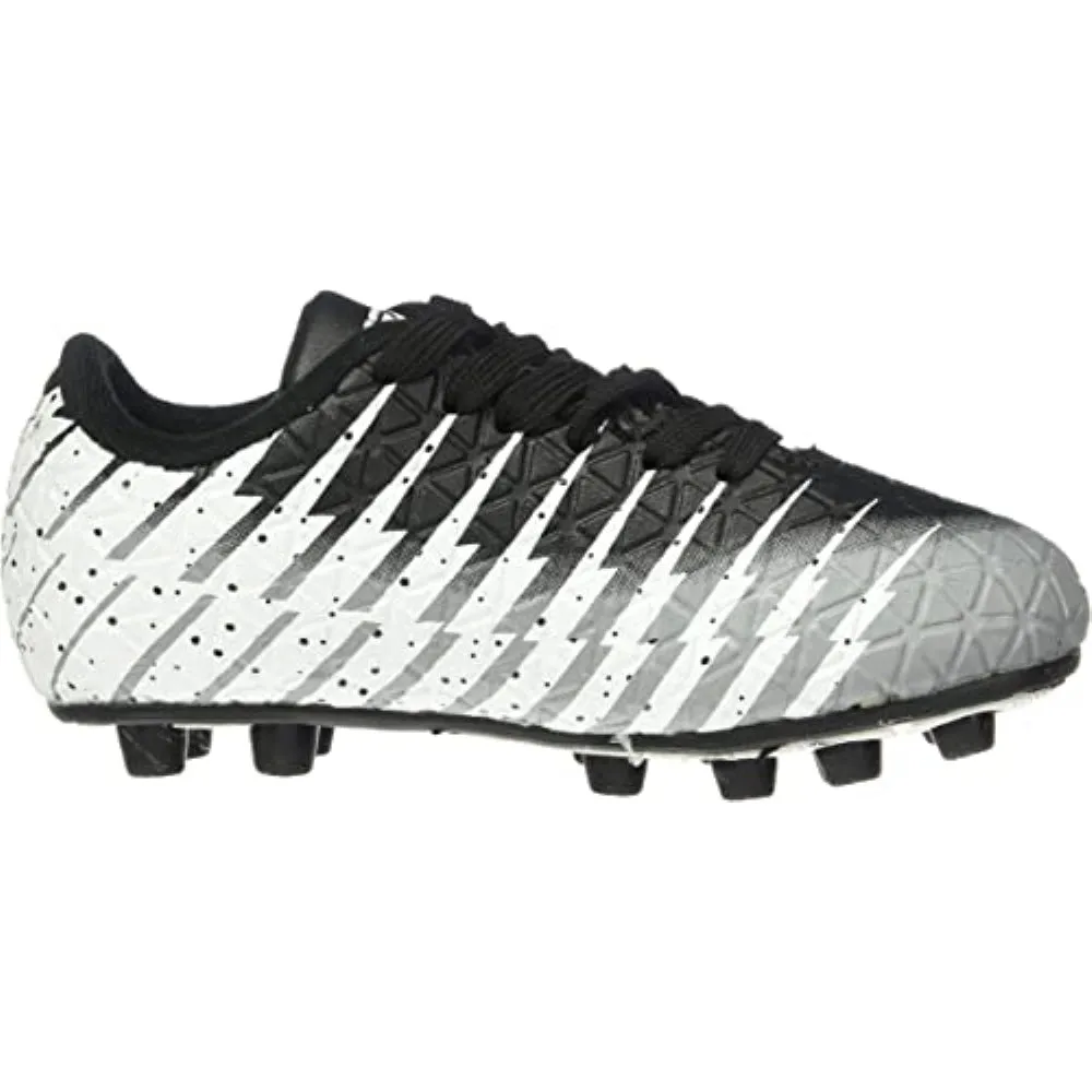 Bolt Firm Ground Soccer Shoes-Black/White/Silver