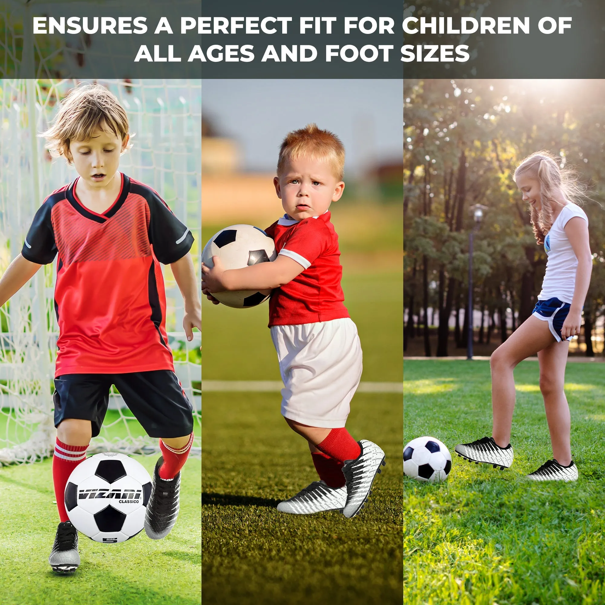 Bolt Firm Ground Soccer Shoes-Black/White/Silver