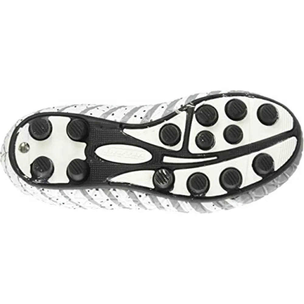 Bolt Firm Ground Soccer Shoes-Black/White/Silver