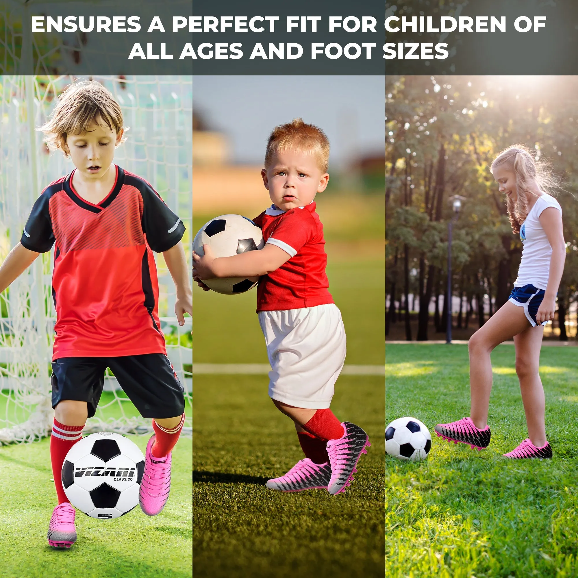Bolt Firm Ground Soccer Shoes-Pink/Black/Silver