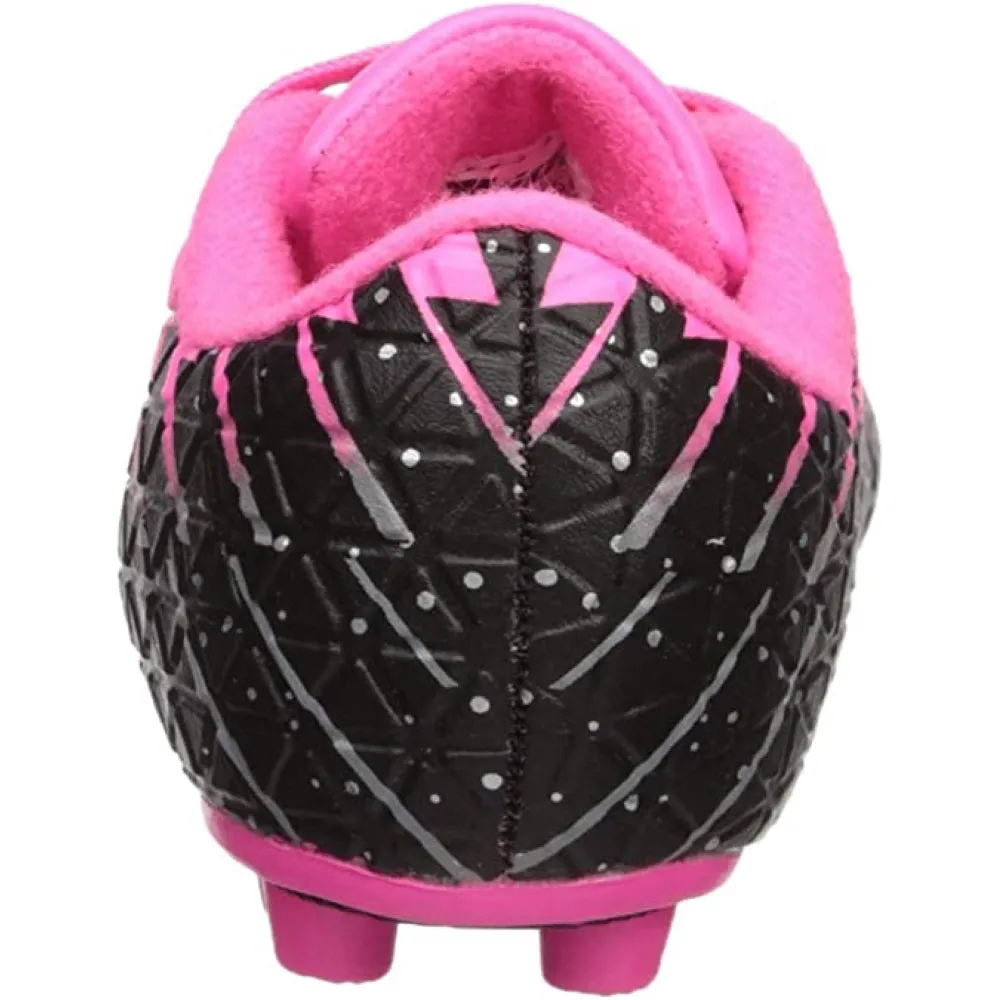 Bolt Firm Ground Soccer Shoes-Pink/Black/Silver