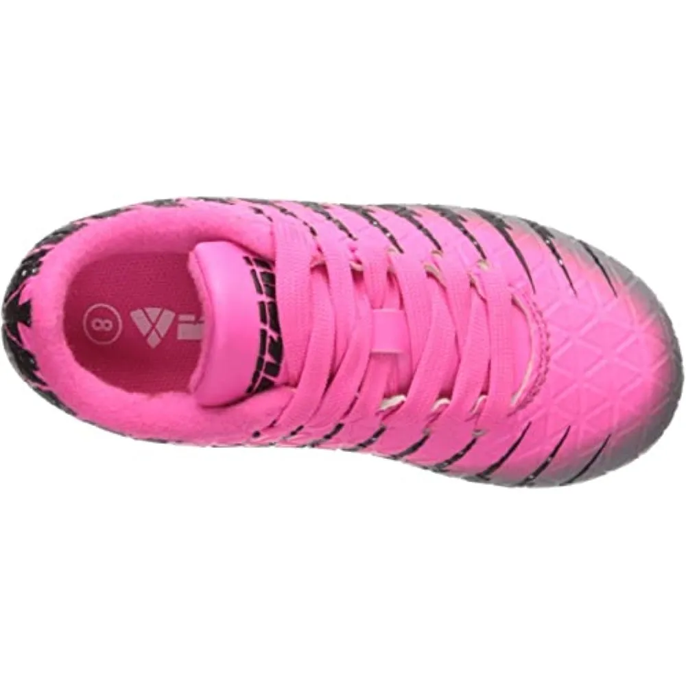 Bolt Firm Ground Soccer Shoes-Pink/Black/Silver