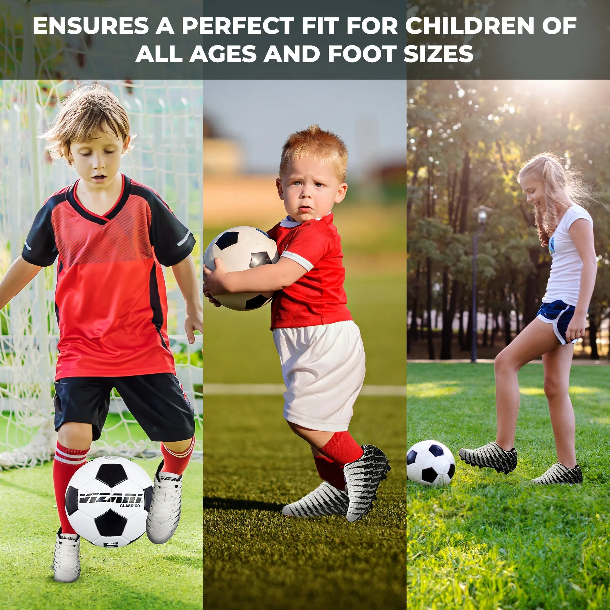 Bolt Firm Ground Soccer Shoes-White/Black/Silver