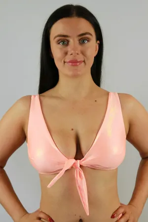 Rarr Tie-Up Bra - Peach