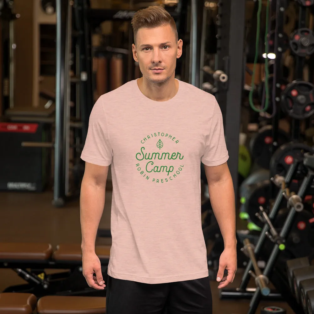 Summer Camp Short-Sleeve Unisex T-shirt, Green Logo