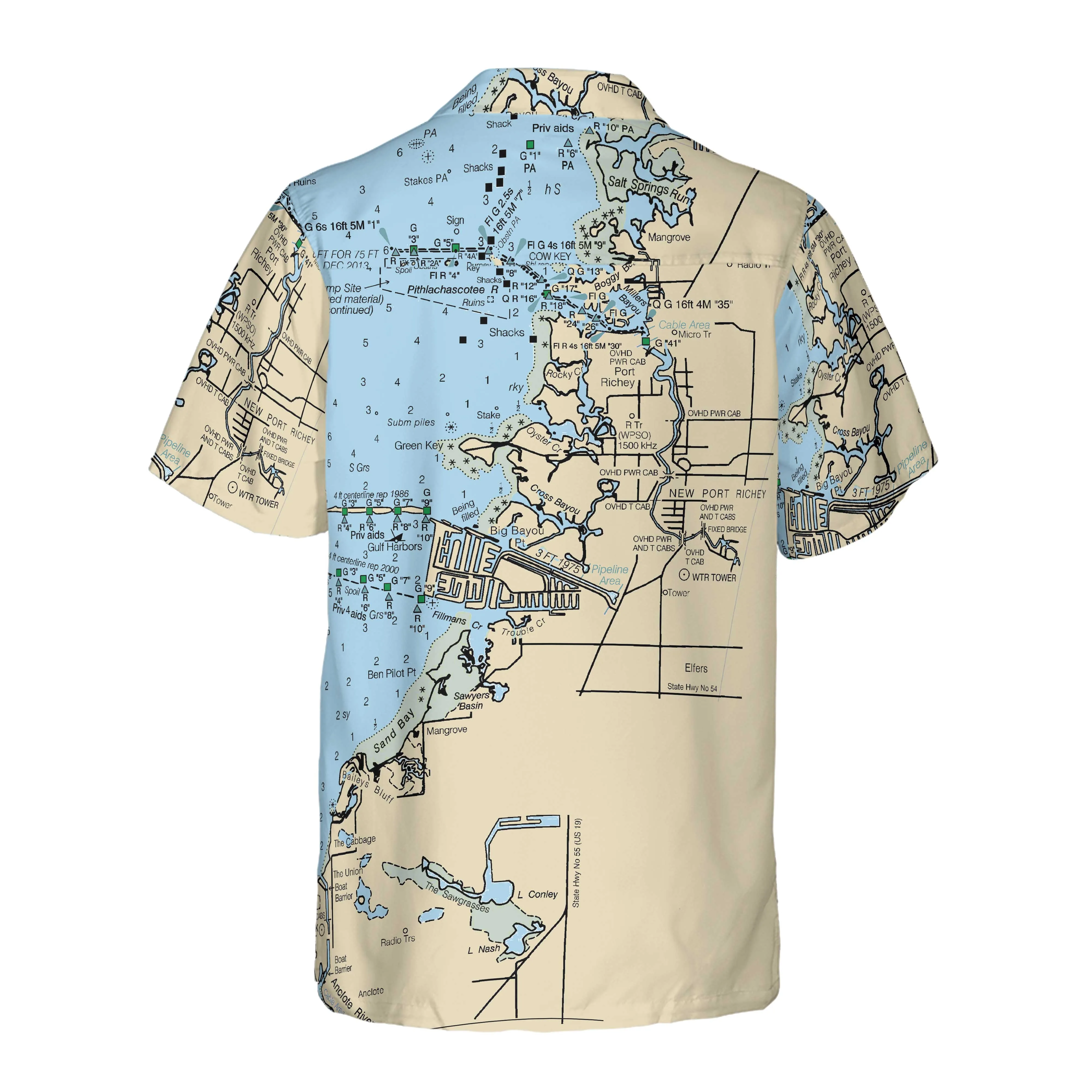 The New Port Richey Coconut Button Camp Shirt